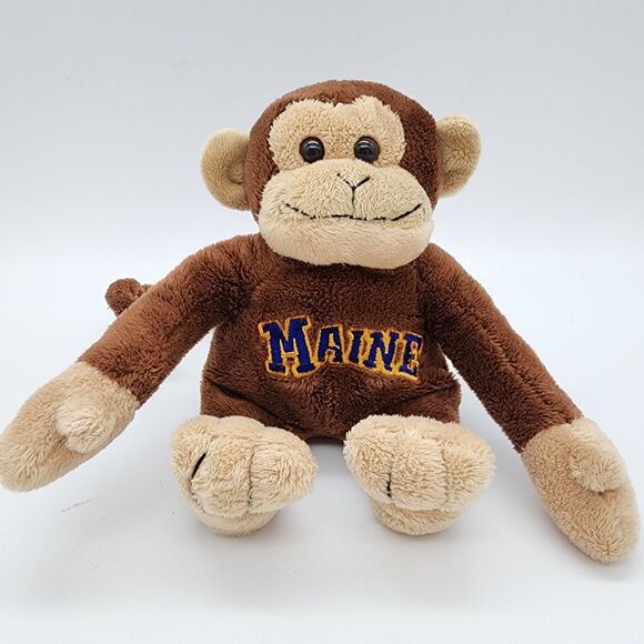 Souvies Maine Souvenir Monkey Plush 6" Brown Wire Tail Stuffed Animal Toy 2008 - Picture 1 of 7